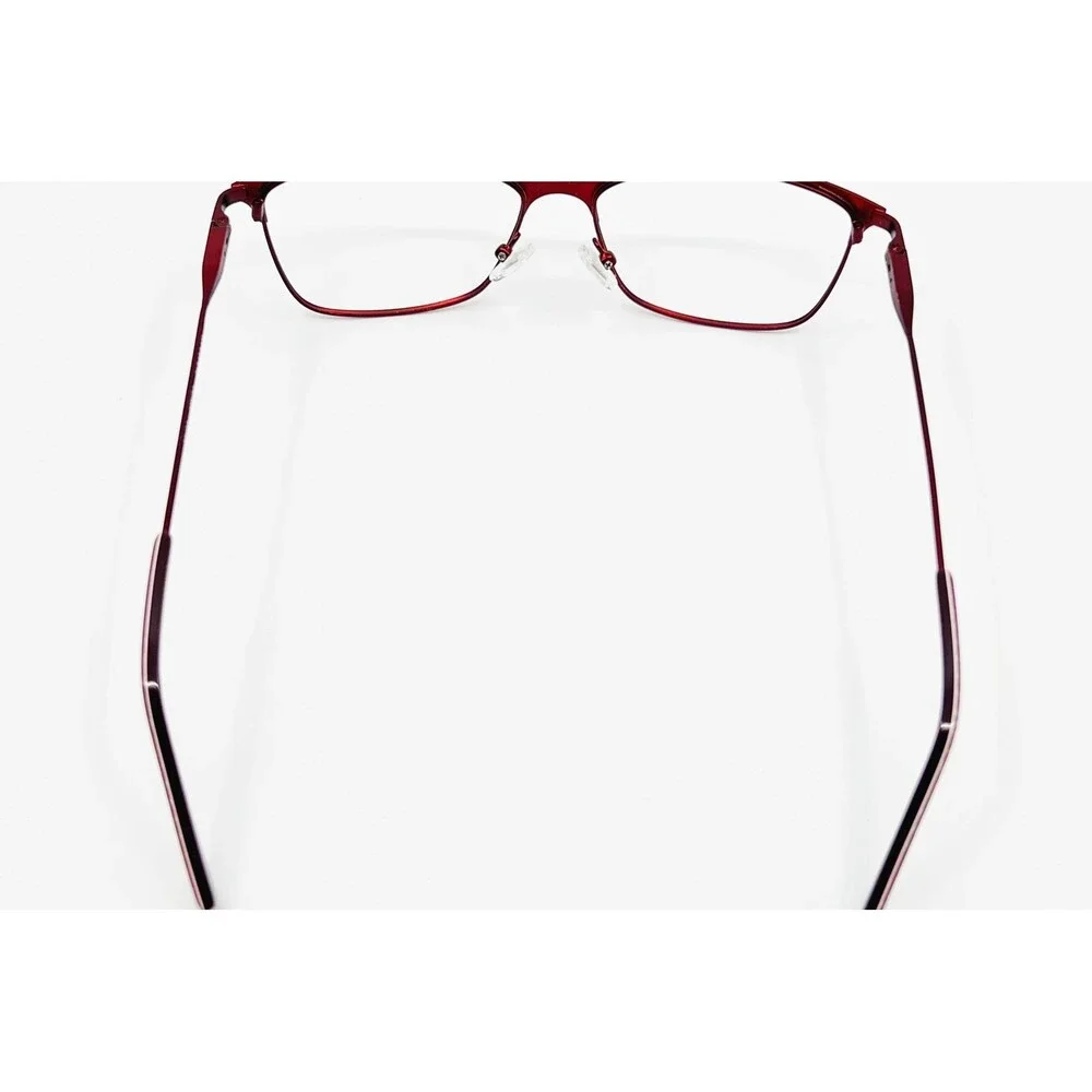 ED Ellen DeGeneres Eyeglasses Womens Burgundy Touro MBURG Polka Dot 54-15-140